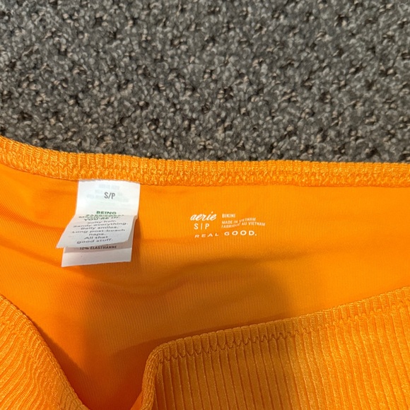 Aerie Women's Bright Orange Bikini Bottom - Picture 2 of 3